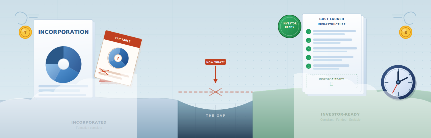 The Gap Between Incorporated and Investor-Ready
